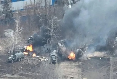 مستخدمين "تلغرام" المدنيين تساعد أوكرانيا لتدمر قافلة عسكرية روسية