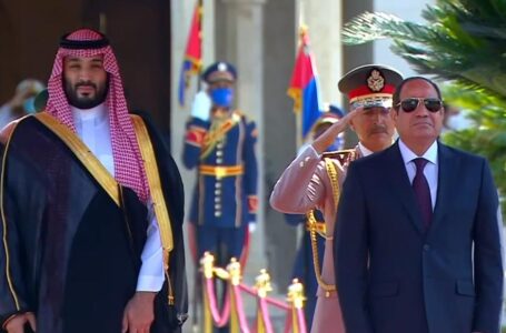 مراسم الاستقبال الرسمية للرئيس عبدالفتاح السيسي لـ ولي عهد السعودية