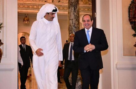 مكالمة الرئيس السيسي وأمير قطر