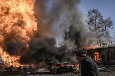 حرق 15 ألف طن من الحبوب بعد قصف أوكراني للصوامع في توكماك