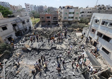 جيش الاحتلال يستخدم 16 طن متفجرات في قصف غزة