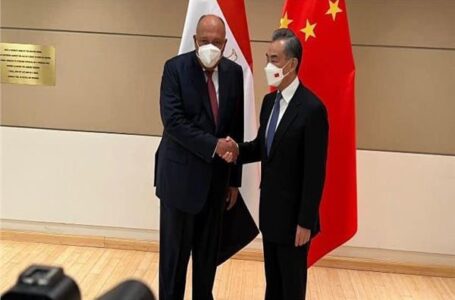 لقاء وزير الخارجية مع مستشار الدولة وزير خارجية الصين