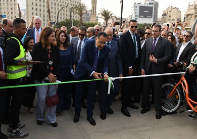 تدشين المرحلة الأولى لمشروع كايرو بايك بالقاهرة بحضور رئيس الوزراء