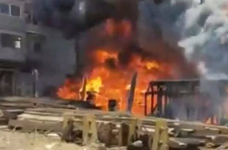 حريق يلتهم كرفان بجوار ملاهي بلازا بالمحلة الكبرى دون خسائر بشري